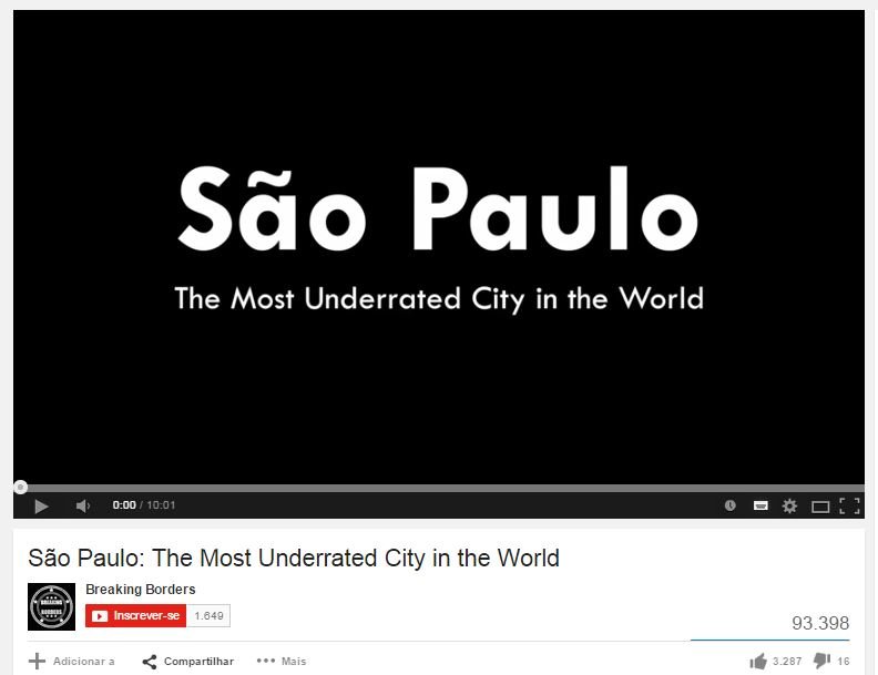 Não subestime São Paulo, veja o vídeo feito por gringos sobre as coisas boas da cidade