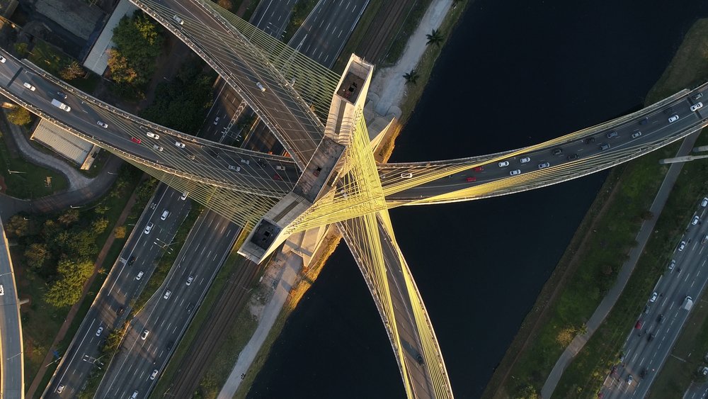 Visão aérea da Marginal Pinheiros