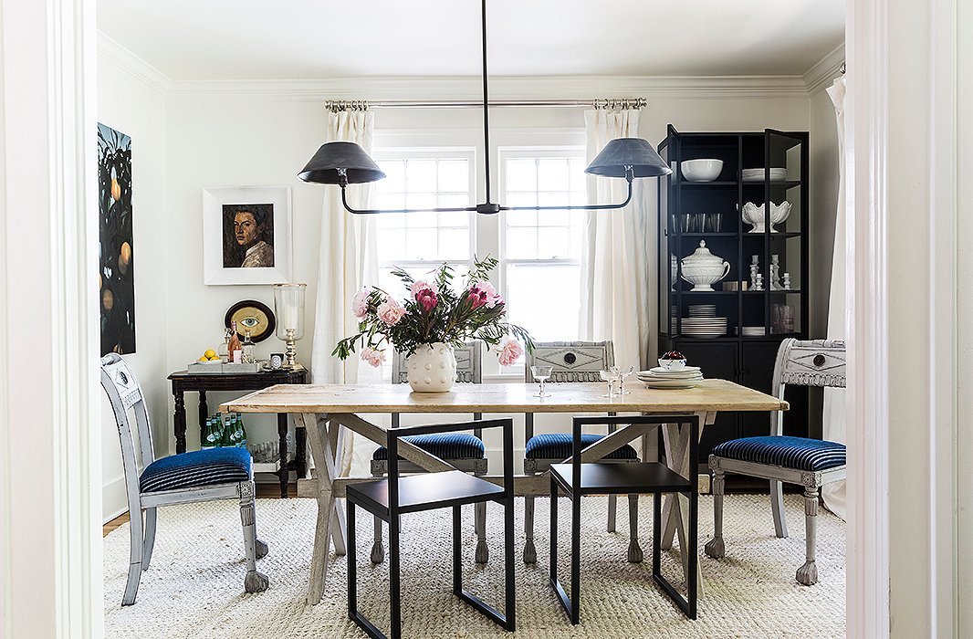 mismatched dining room set