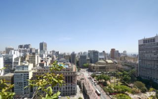 visão aérea da região central da cidade de são paulo