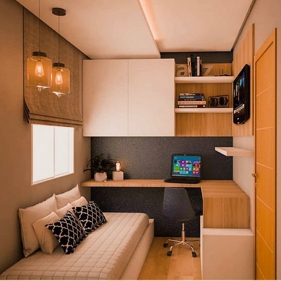 Ideias criativas para decorar o seu quarto pequeno