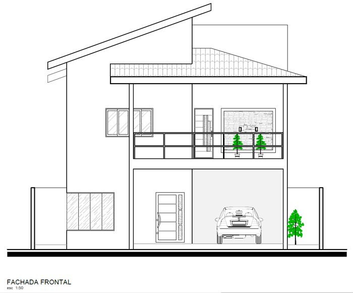 projeto simplificado de casa