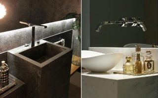 Torneiras para banheiros: modelos em decorações modernas
